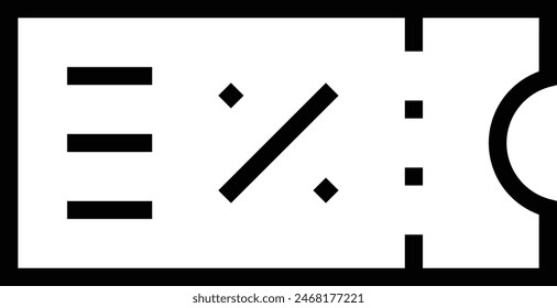 discount icon. Thin linear style design isolated on white background