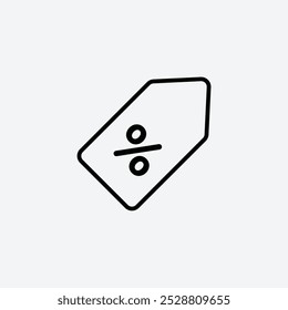 Discount icon in tree different line stroke sizes.