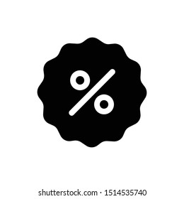 Discount icon in trendy flat style isloated
