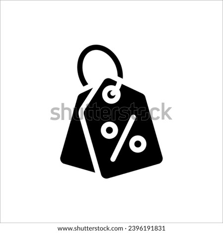 Discount icon in trendy flat style isolated on white background.