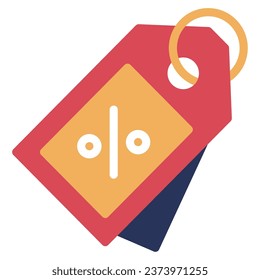 Icono de descuento para uiux, web, aplicación, infografía, etc