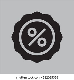 discount icon vector