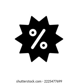 Vector de icono de descuento en concepto de cliente. Elementos de promoción de marketing