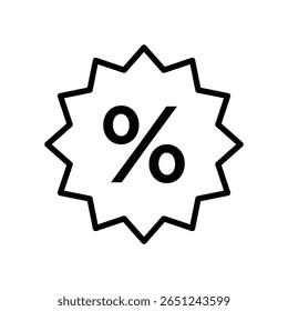 discount icon vector design template simple and clean