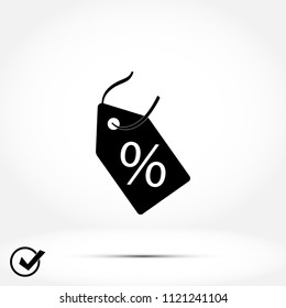 discount icon, Vector EPS 10 illustration style