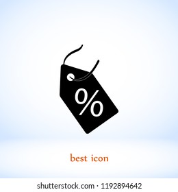 discount icon, Vector EPS 10 illustration style