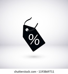 discount icon, Vector EPS 10 illustration style