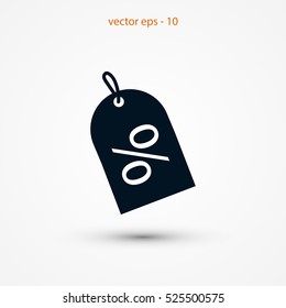 discount icon, Vector EPS 10 illustration style
