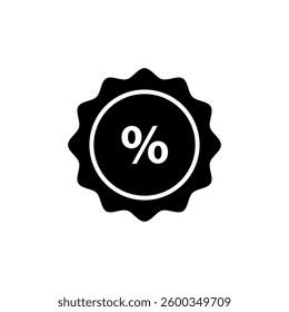 discount icon, vector flat black trendy style illustration for web and app..eps