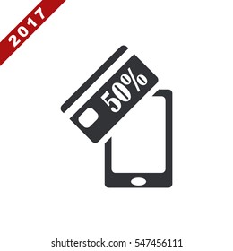 Discount Icon Vector flat design style