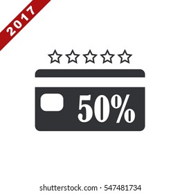 Discount Icon Vector flat design style