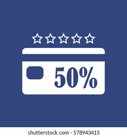 Discount Icon Vector flat design style