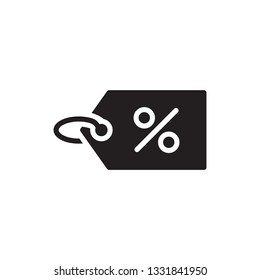 discount icon vector glyph design