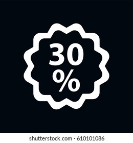 discount icon vector illustration
