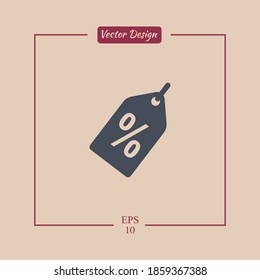 discount icon. Vector illustration EPS 10.