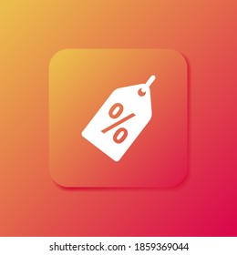 discount icon. Vector illustration EPS 10.