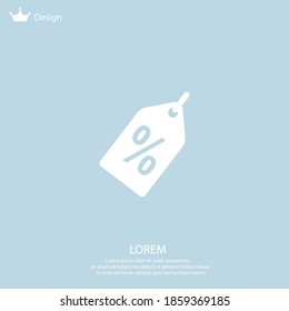 discount icon. Vector illustration EPS 10.