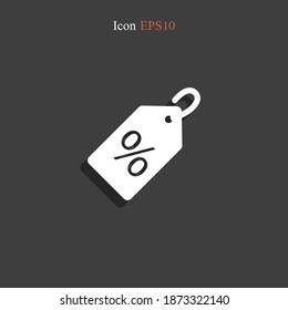 discount icon. Vector illustration EPS 10.