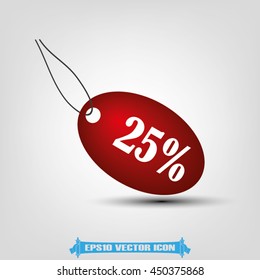 Discount icon vector illustration EPS 10.