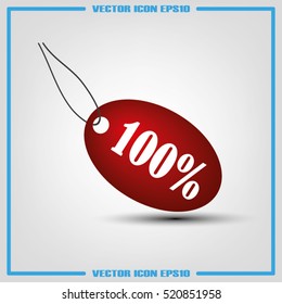 Discount icon vector illustration eps10. Isolated badge for website or app - stock infographics