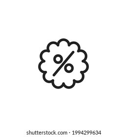 Icono de descuento. Ilustración vectorial para diseño gráfico, Web, UI, aplicación.