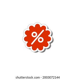 Discount icon. Vector illustration for graphic design, Web, UI, app.