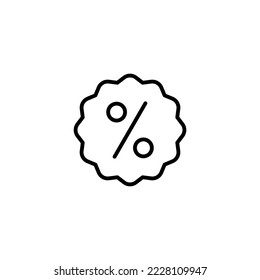 Discount icon vector illustration. Discount tag sign and symbol