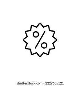 Discount icon vector illustration. Discount tag sign and symbol