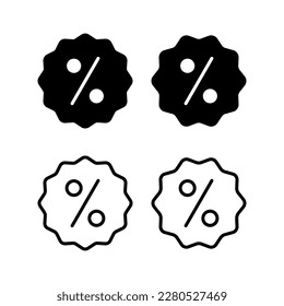 Discount icon vector illustration. Discount tag sign and symbol