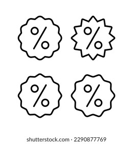 Discount icon vector illustration. Discount tag sign and symbol