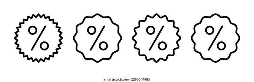Discount icon vector illustration. Discount tag sign and symbol
