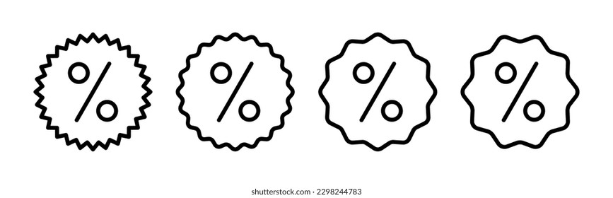 Discount icon vector illustration. Discount tag sign and symbol