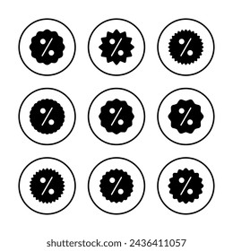 Discount icon vector illustration. Discount tag sign and symbol