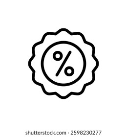 Discount icon vector illustration. Discount tag sign and symbol