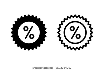 Discount icon vector illustration. Discount tag sign and symbol