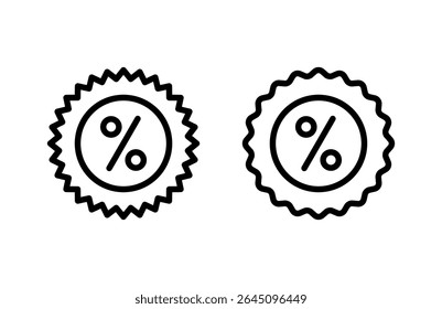 Discount icon vector illustration. Discount tag sign and symbol