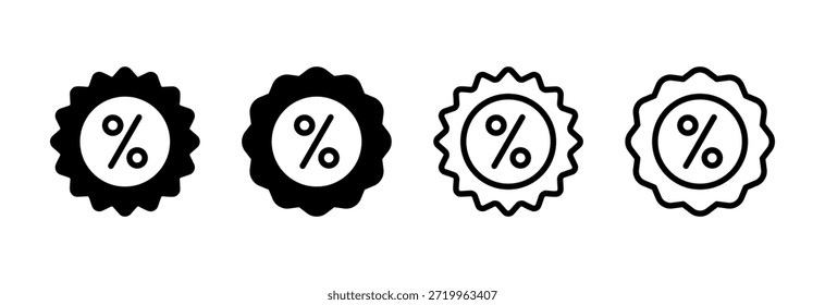 Discount icon vector illustration. Discount tag sign and symbol