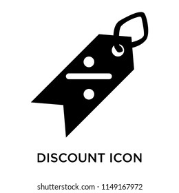 Discount icon vector isolated on white background for your web and mobile app design, Discount logo concept