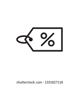discount icon vector line style design