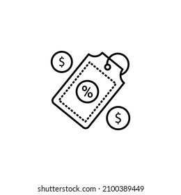 discount icon in vector. logotype