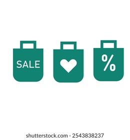 Discount icon vector icon mint