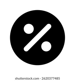 Discount Icon Vector for Sales and Promotion Campaigns. Price tag design for retail, ecommerce, and shopping deals. Glyph Icon