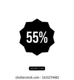 Discount Icon Vector - Sign or Symbol 