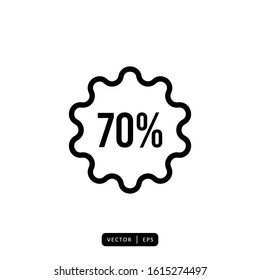 Discount Icon Vector - Sign or Symbol 