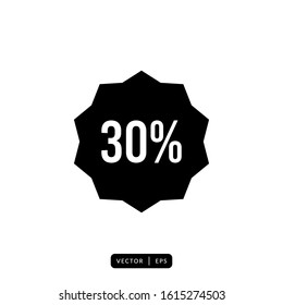 Discount Icon Vector - Sign or Symbol 
