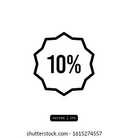 Discount Icon Vector - Sign or Symbol 