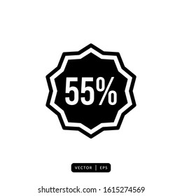 Discount Icon Vector - Sign or Symbol 