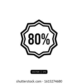Discount Icon Vector - Sign or Symbol 