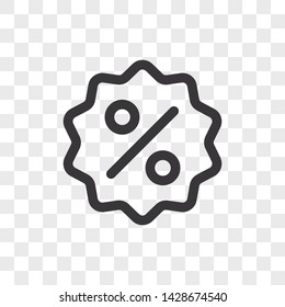 Discount icon vector. Simple discount sign in modern design style for web site and mobile app. EPS10
