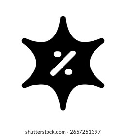 Ilustración de diseño de símbolo de Vector de icono de descuento